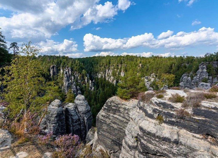 Bohemian Switzerland National Park, North Bohemia (Děčín region), Czech Republic (Czechia)